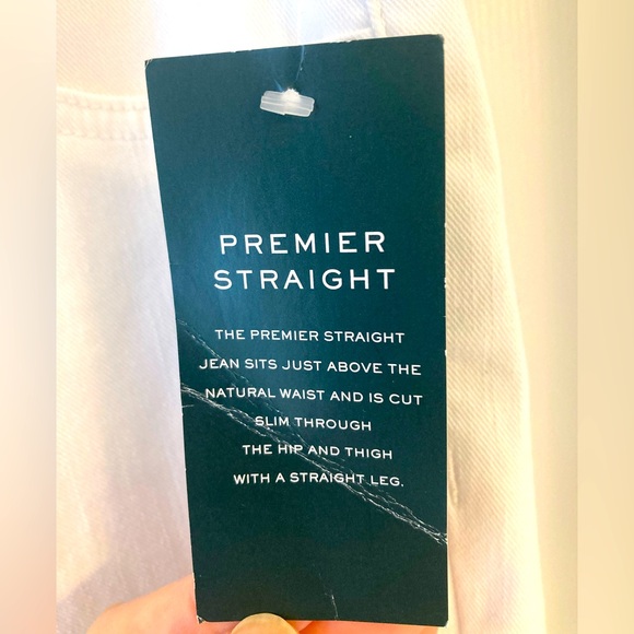 NWT Lauren Ralph Lauren Straight Denim Jeans Ankle White 14 - Picture 8 of 10